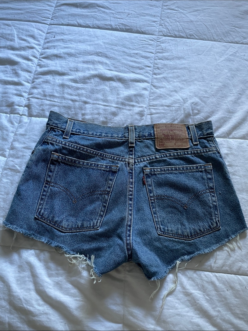 Levis 555 Cutoff Denim Shorts